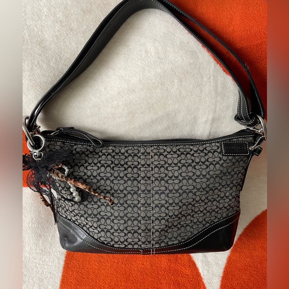 Coach Hampton Signature Monogram Bag